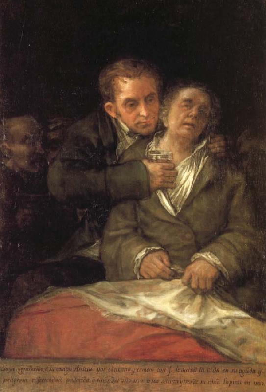 Francisco Goya Self-Portrait with Dr Arrieta France oil painting art